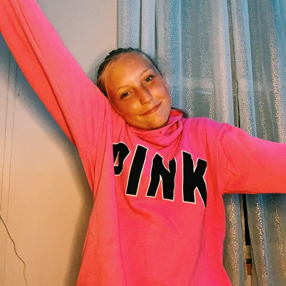 Pink Victoria secret oversized  sweater